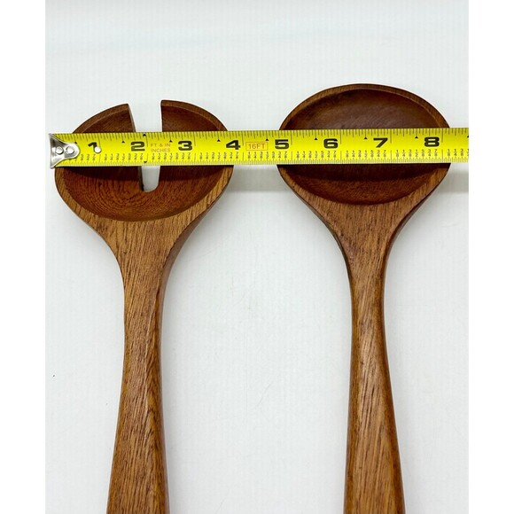 Set of Acacia Heavy Duty Salad Pasta Servers Wooden - Picture 5 of 5